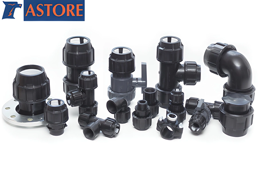 Компрессионные фитинги из ПП Astore